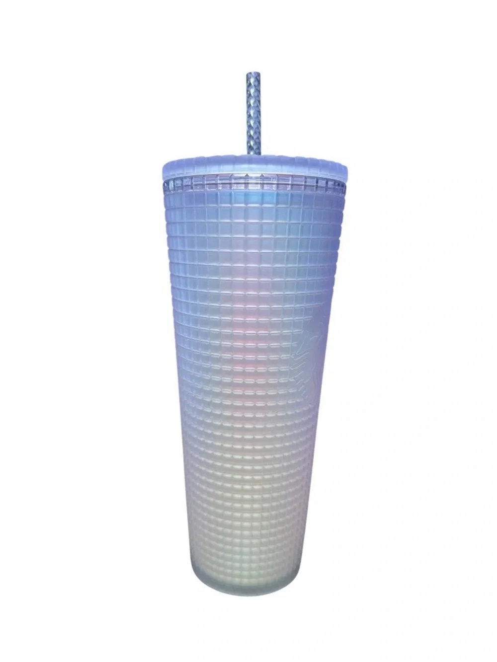 2022 spring iridecent unicorn soft touch grid 24oz tumbler